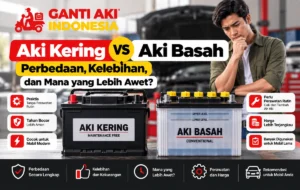 Perbedaan aki kering dan aki basah untuk mobil